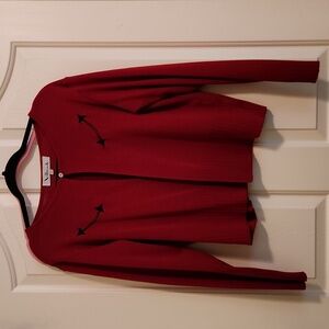 Vintage Rockabilly red cardigan size L in excellent condition